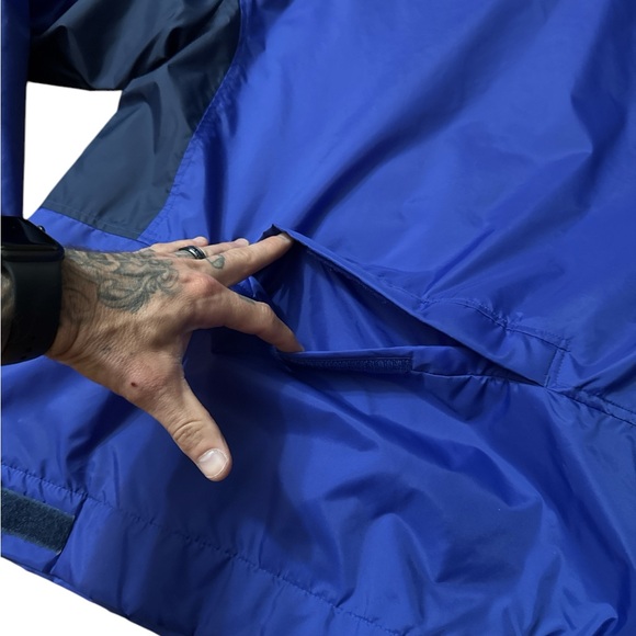 Y2K Nike Boys‎ Youth Lightweight Jacket Size XL 18-20 Nike Swoosh Blue Spellout - Picture 8 of 10